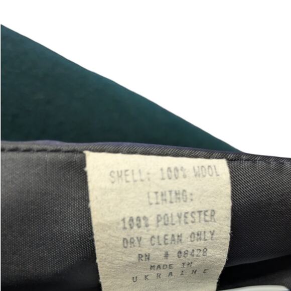 Donnybrook 100% Wool Forest Green Long Winter Opera Overcoat Size 10 - Picture 10 of 13